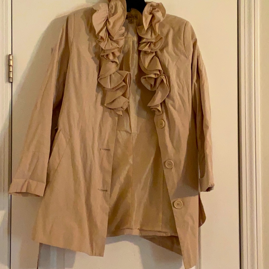 Ruffled Front Jacket